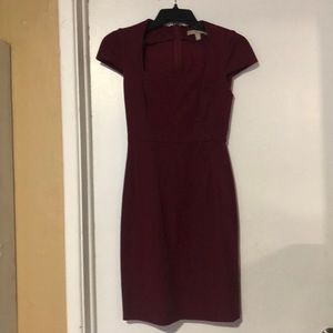 Deep red dress